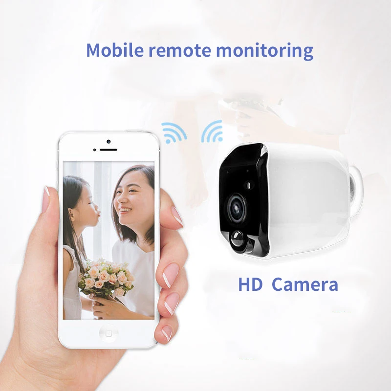 HD1080P ip-камера видеонаблюдения с поддержкой Wi Батарея Беспроводной Камера Wi-Fi камера наружного наблюдения CCTV сеть Водонепроницаемый Ночное видение& 2 звук в двух направлениях, система видеонаблюдения, мини-камера