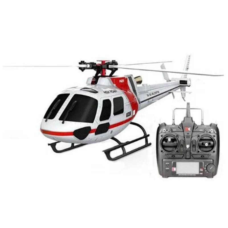 

(With 2 Batteries) Xk K123 6Ch Brushless As350 Scale 3D6G System Rc Helicopter Rtf Upgrade V931