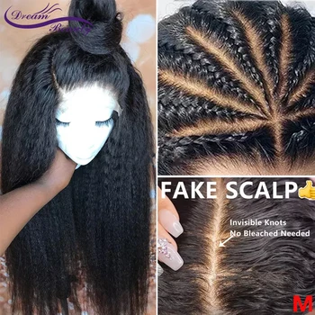 

Natural Lace Frontal Wig Kinky Straight Lace Front Wig Italian Yaki Lace Front Human Hair Wigs Dream Beauty