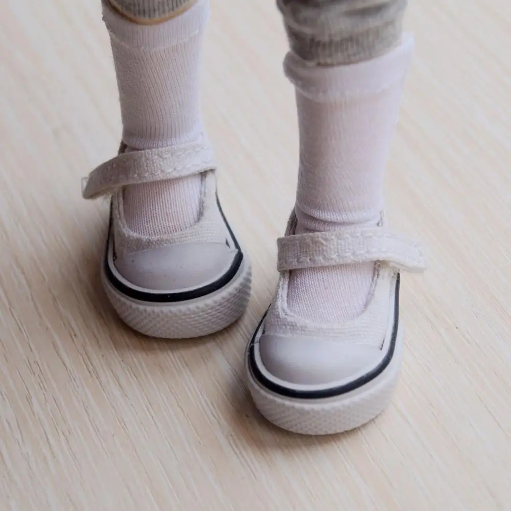 BJD обувь белые кроссовки парусиновая спортивная на плоской подошве для 1/6 11 &quot27