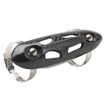 

Full Protection Heat Shield Carbon Fiber Racing Motorcycle Frame Easy Install Exhaust Pipe Cover Exterior Practical Universal