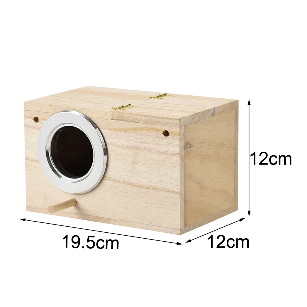 Коробка для птичьего домика с попугаем, деревянная коробка для разведения влюбленных птиц, контейнер для вязки, птичье гнездо, домашний двор для влюбленных птиц