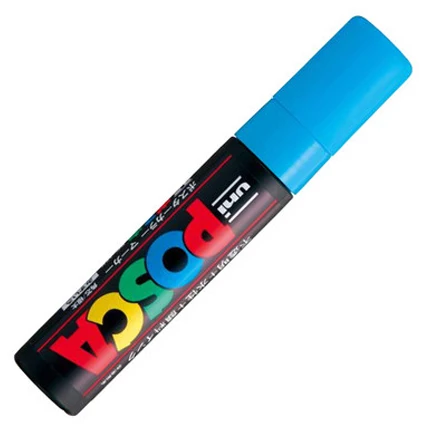 8 цветов Набор Mitsubishi Uni Posca PC-17K маркерная ручка-очень широкие Tip-15mm маркерные ручки для офиса и школы - Цвет: AS PIC