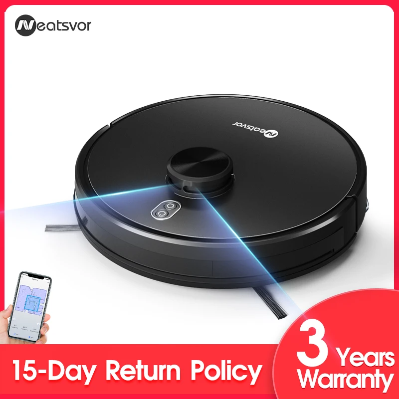 Ordensvor x600 4000pa navegação a laser robô aspirador de pó, app parede virtual, breakpoint limpeza, desenhar área de limpeza, limpar lavagem