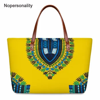 

Nopersonality Vintage African Style Printed Handbags for Ladies Fashion Luxury Design Hand Bag for Females Shoulder Tote Bags