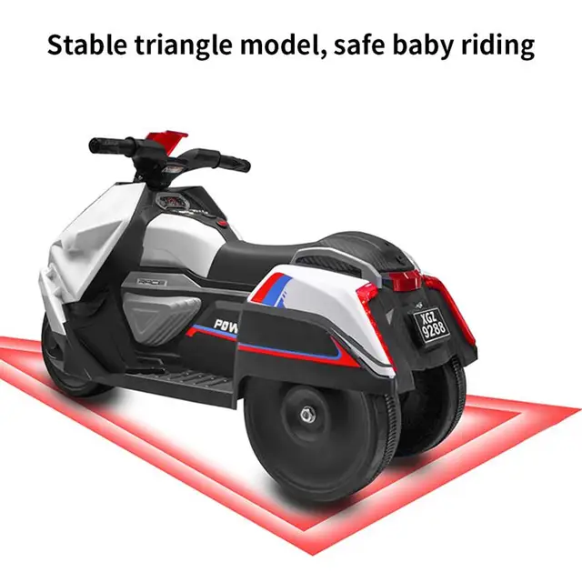 Children'S Electric Motorcycle Baby Electric Tricycle 1-6 Years Old Children'S Toy Car With Music And Lights Kids'S Ride-On Toys 4