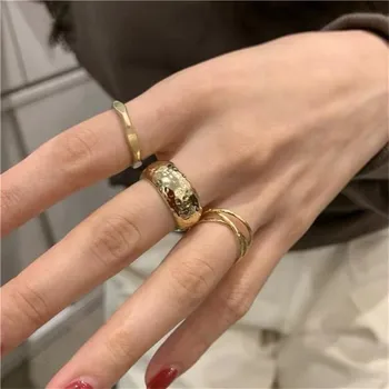 

Three Pieces Korean Ornament Simple Temperament Net Red Opening All Kinds Of Ring Fashion Rings For Women Lady's Girls Party Jew