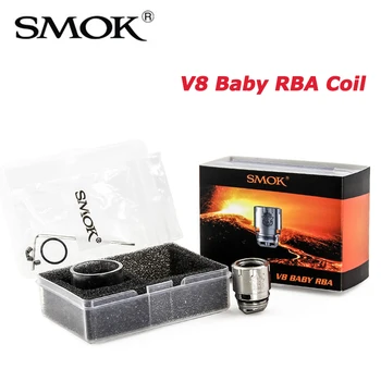 

Original SMOK TFV8 Baby RBA Coil V8 BABY RBA Glass for 3ml TFV8 Baby Tank DIY Core for TFV8 Baby Atomizer Resistance