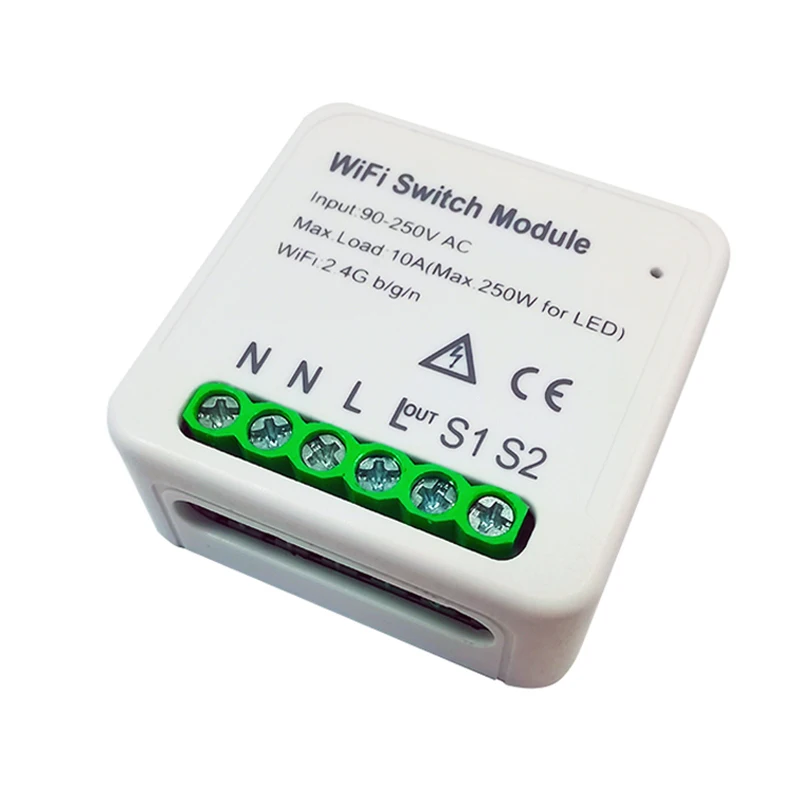 

Wifi Light Switch can use as 2 way 95-250V Diy Breaker Module Smart Life/Tuya APP Remote Control Works With Alexa Google Home
