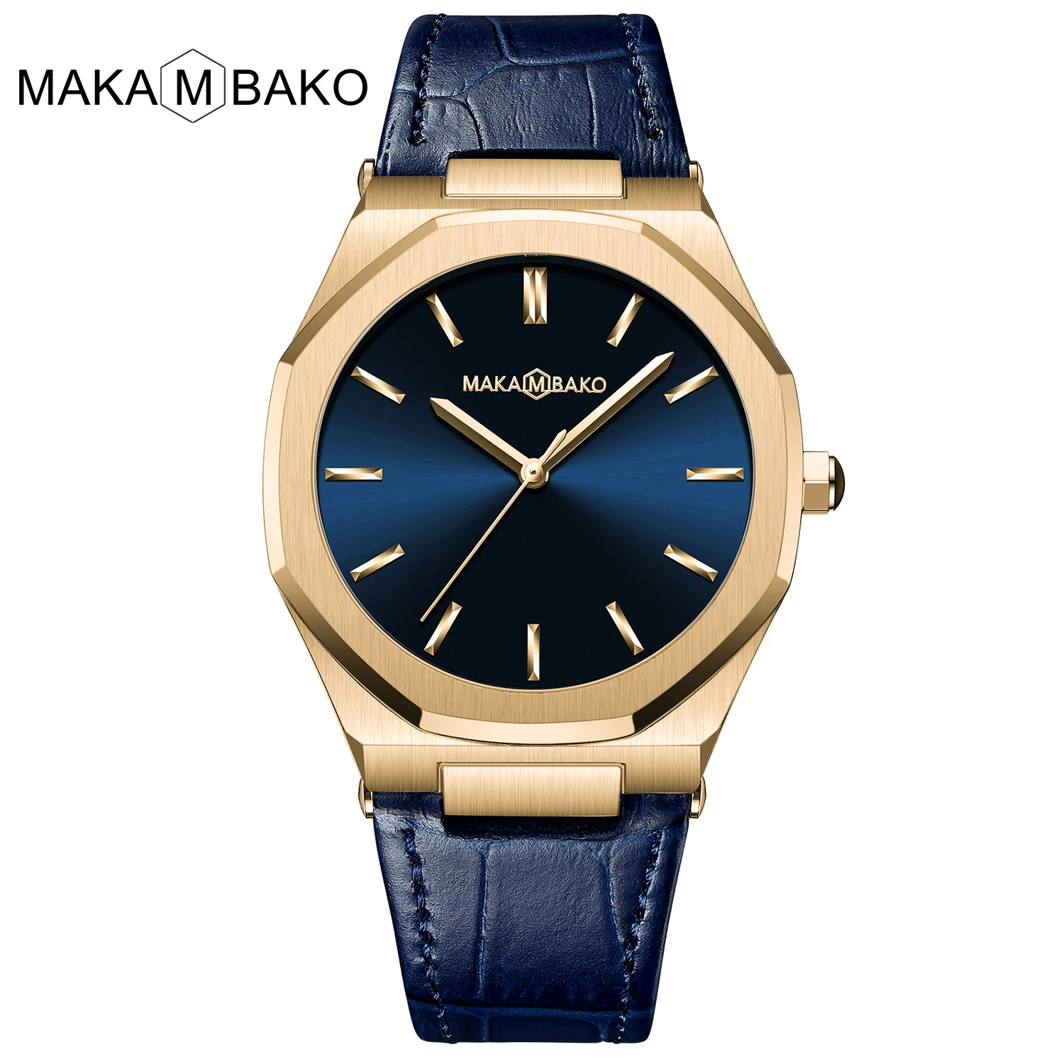 2021 New Luxury Genuine Leather Band Business Men's Quartz Watches Waterproof Creative All Black Dial Brand Male's Wristwatch 