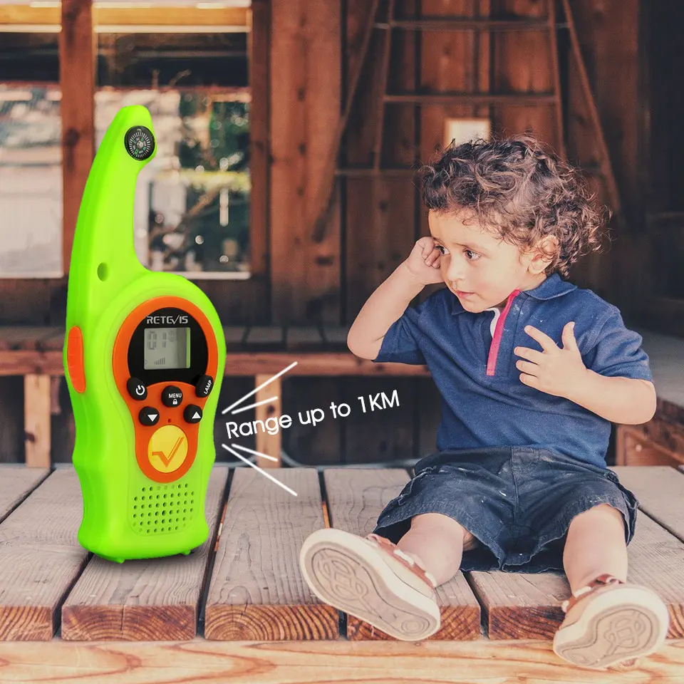 2 шт. Retevis RT675/RT75 двухстороннее радио 0,5 Вт PMR PMR446 дети WalkieTalkie компас VOX фонарик Рождественский подарок портативная рация