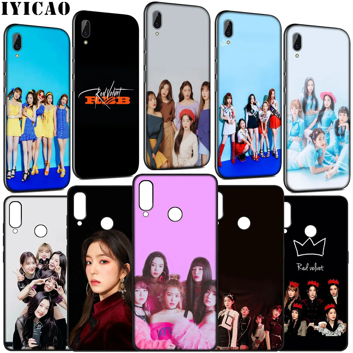 Сексуальный мягкий силиконовый чехол IYICAO KPOP красного цвета для Huawei Y9 Y7 Y6 Prime 2019 Honor