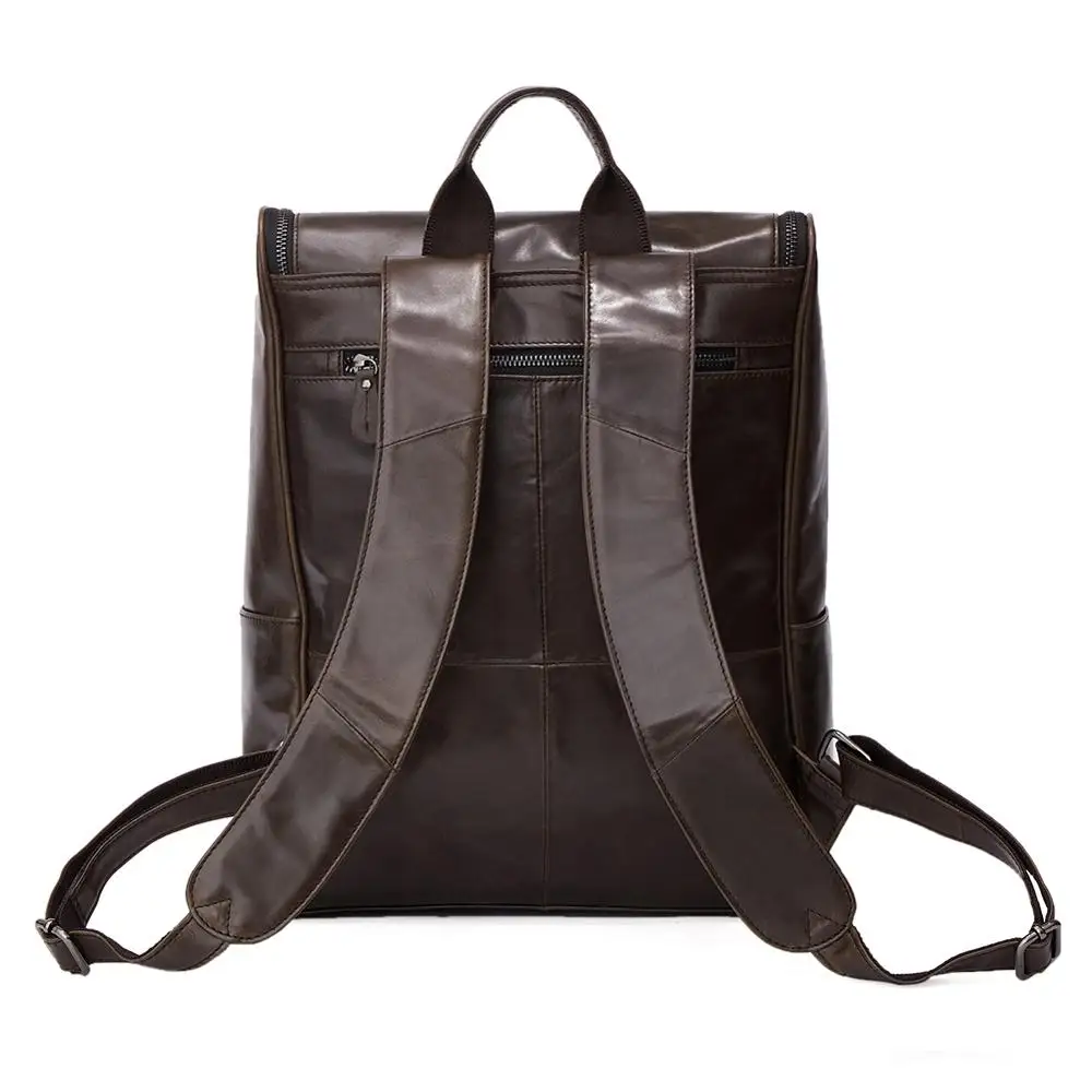 JOGUJOS роскошная кожаная школьная сумка из натуральной кожи мужской Кожаный Рюкзак