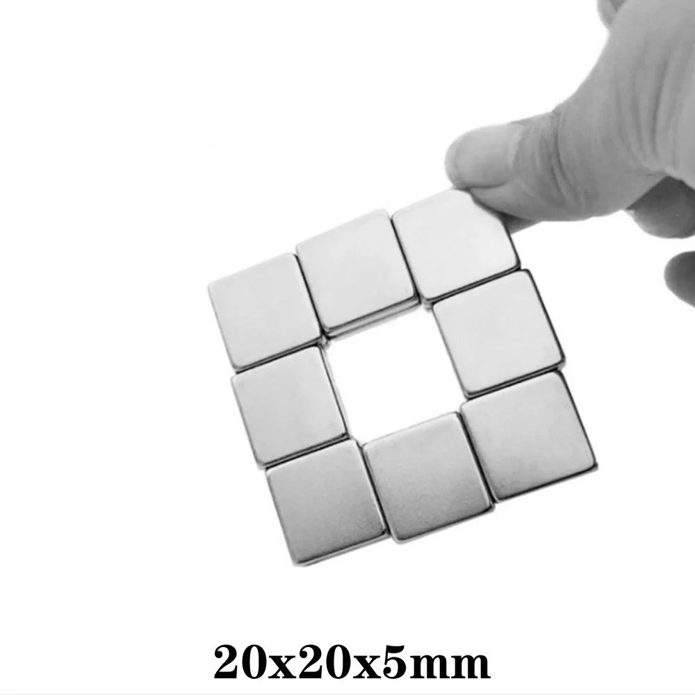 Мощные Неодимовые Магниты 20x20x5 постоянный квадратный магнит мм суперсильный