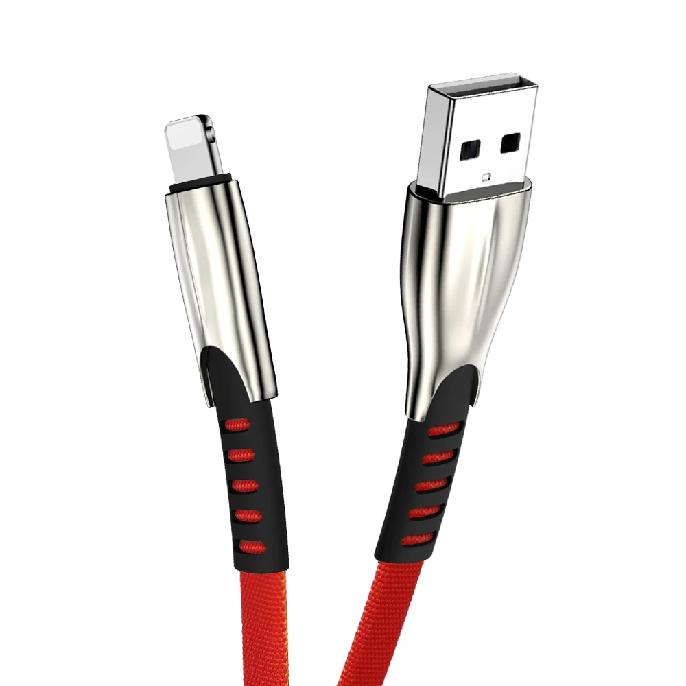 Дата-кабель USB зарядное устройство для iPhone 6 6s 7 8 Plus 11 Pro Xs Max XR X iPad 3A провод для быстрой зарядки кабель для мобильного телефона длинный провод 2 м 3 м - Color: Red