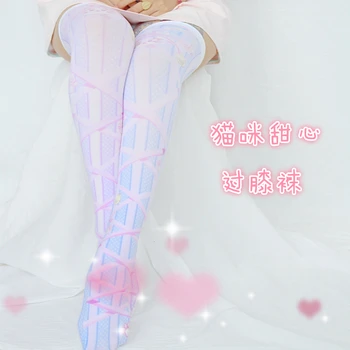 

120D velvet stockings sweetheart kitty theme cute knee socks soft sister quadratic elements of animation COS