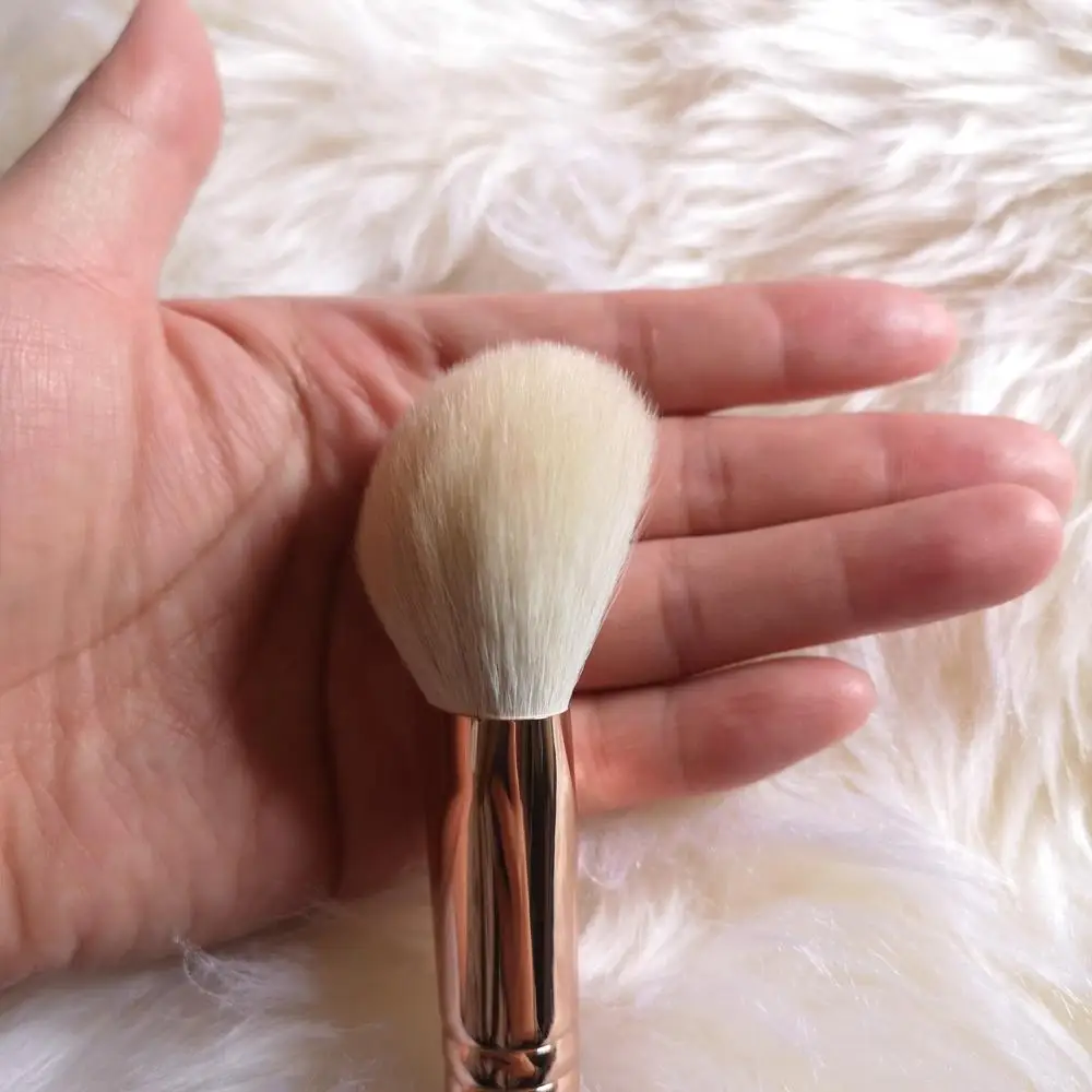 Shoushoulang Professional Handmade Make Up Brush Angled Blush Blusher Brush HZ1005 Soft Saikoho Goat Hair Makeup Brushes 5