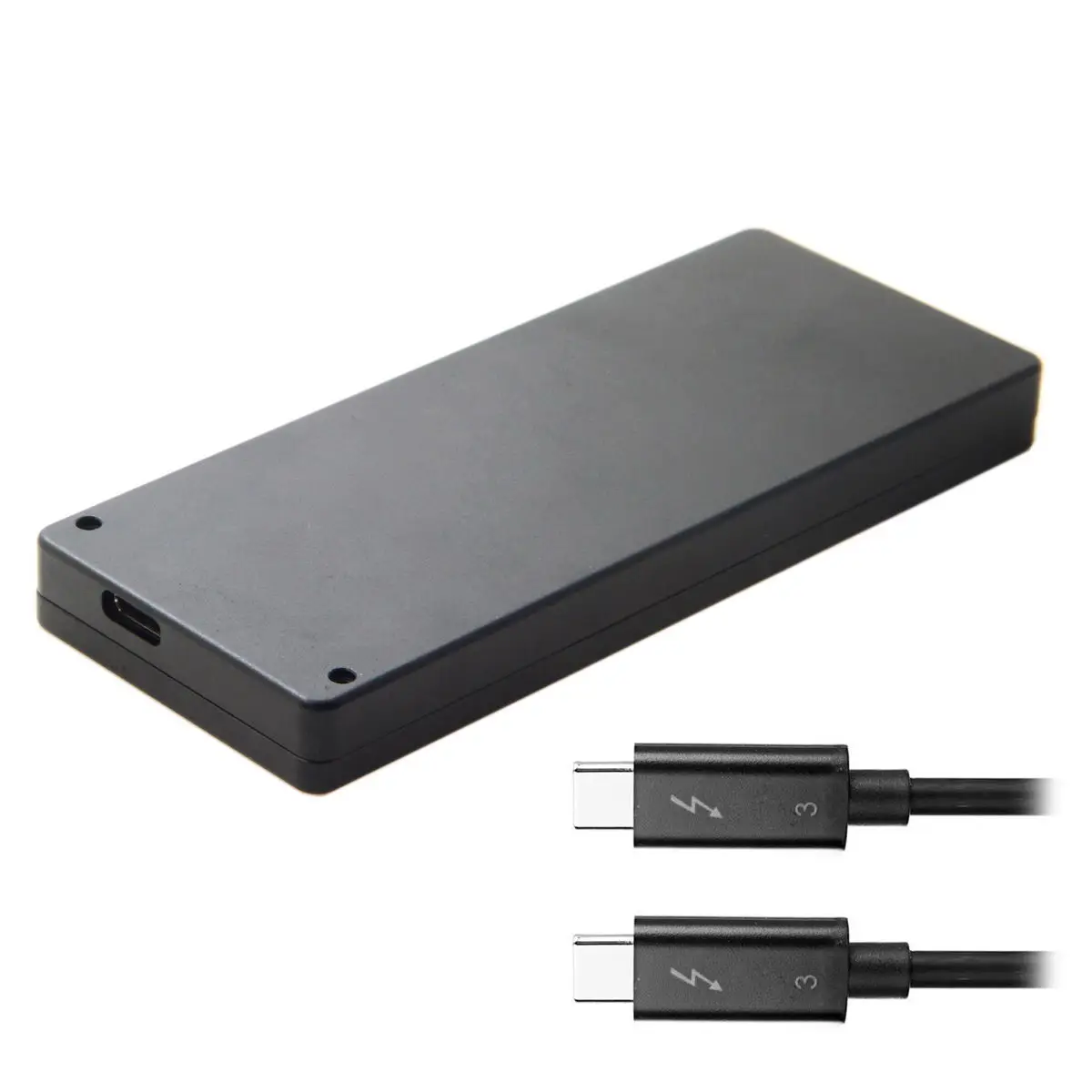 Корпус картриджа PCI Express E на Thunderbolt 3 USB4 до 80 мм NVME NGFF M key AHCI SSD с кабелем Thunderbolt3 Male 30