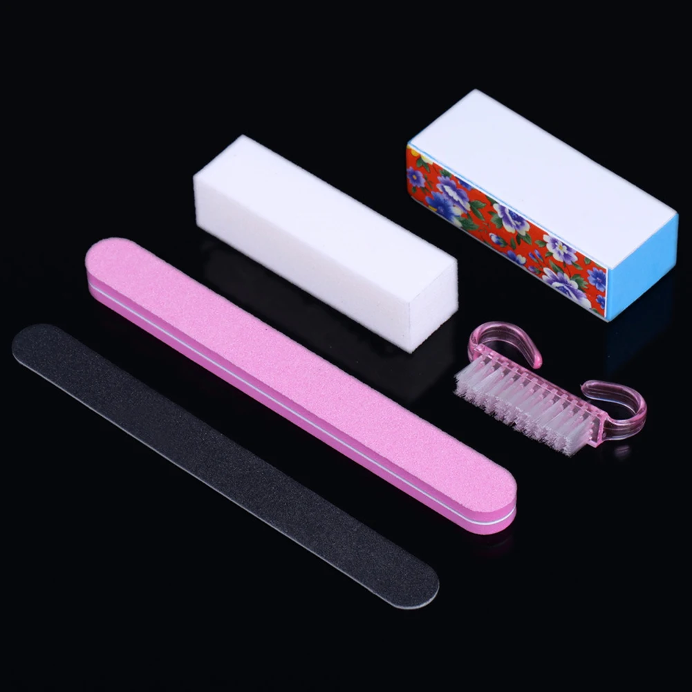 

Manicure Tools Kit Rectangular Nail Files Brush Accessories Nail Art Set