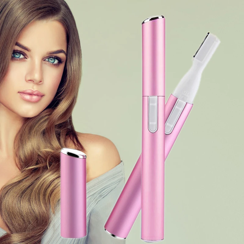 

Eyeblow Trimmer Battery Hair Removal Face Eyebrow Scissors Mini Portable Women Electric Eyebrow Razor Eyebrow Epilator