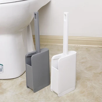 

Toilet Bowl Brush with Holder Slim Compact Bathroom Brush for Bathroom Storage Toilet Brush Sturdy Deep Cleaning Set BDF