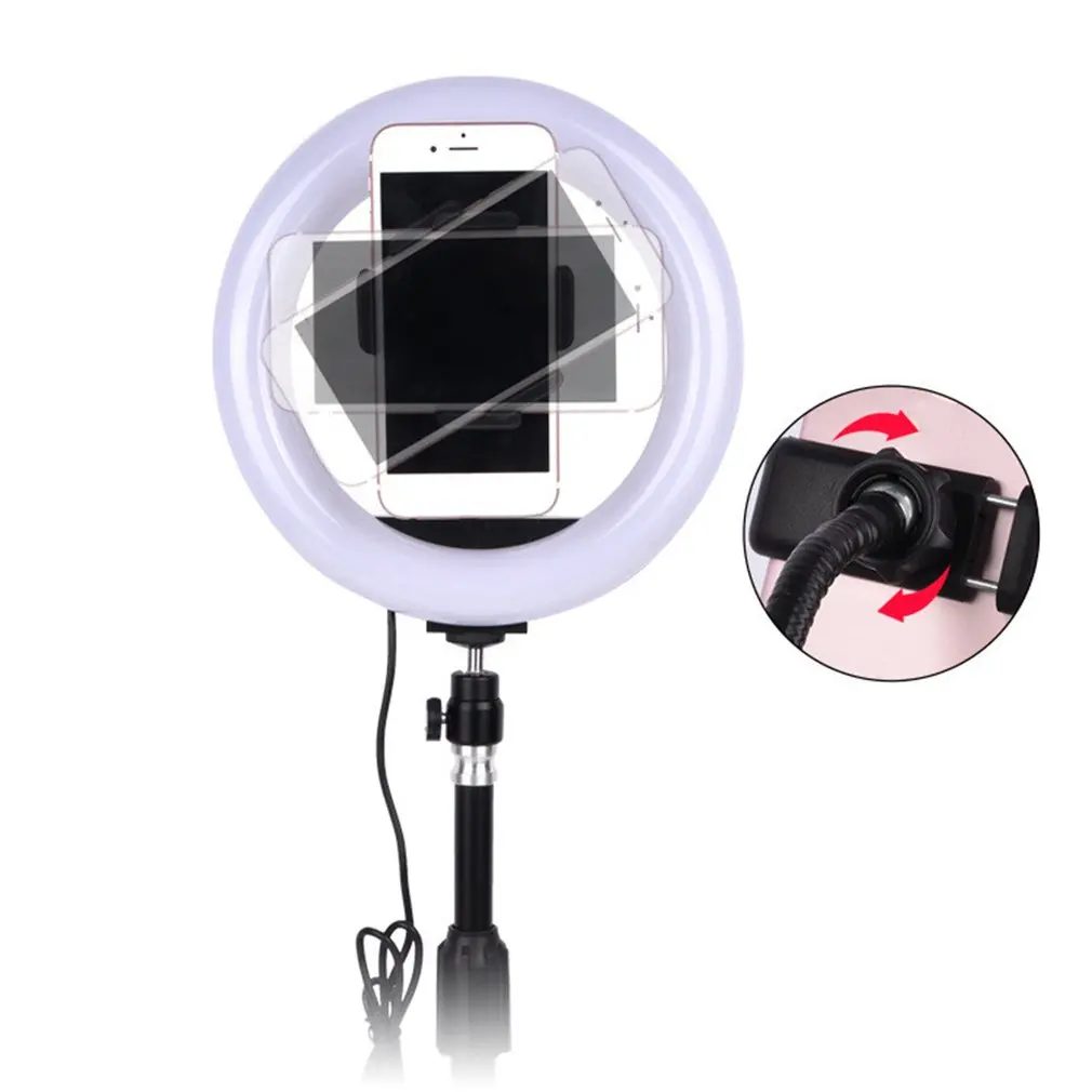 Professional Phtography Light Dimmable LED Studio Camera Ring Light Photo Phone Video Lamp Selfie Mount