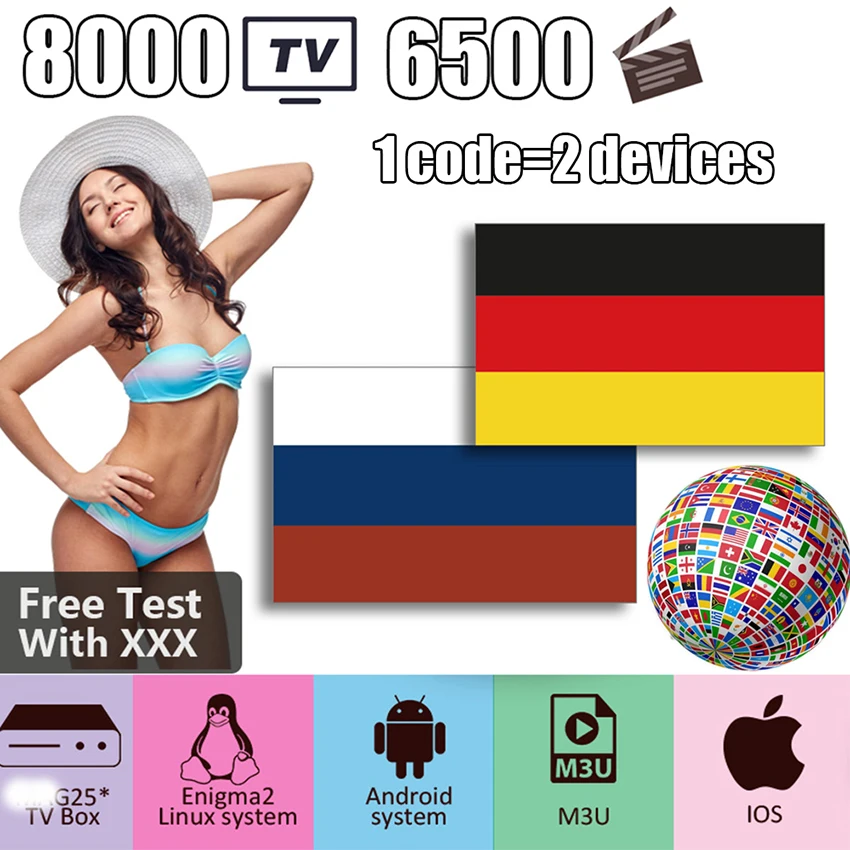 

Spain Poland Sweden Norway Portugal Italy xxx M3u Arabic TV M3U Support Multiply devices Andorid TV Box Ssmart tv Albania
