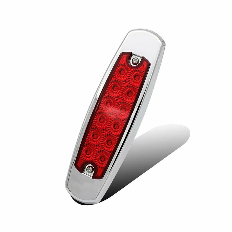 

4pcs Red LED light Side Marker Lights for buses trucks trailers lorries 162*48*18MM car Side Marker Light car light lamp