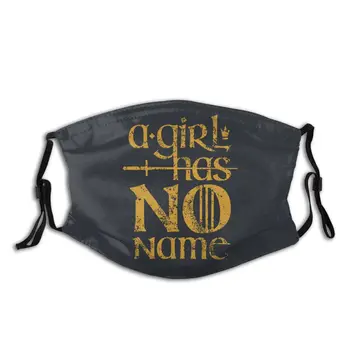 

No Name Arya Stark Game Of Thrones Reusable Mouth Face Mask with Filter Anti Haze Dustproof Mask Respirator Mouth Muffle