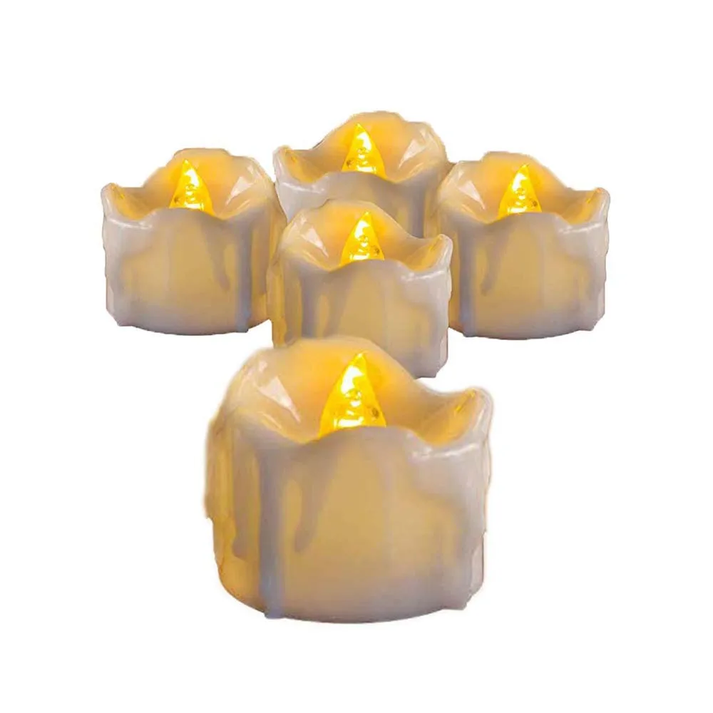 12pcs Remote Non-Remote Control LED Lights, Battery Powered LED Lights, LED Candle Lights, Festive White Atmosphere, LED Candles 5