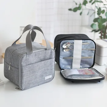 

Portable Waterproof Cooler Bag Food Drink Lunch Thermo Bag Travel Picnic Necessity Kit Bento Box Tote Container Accessories Item