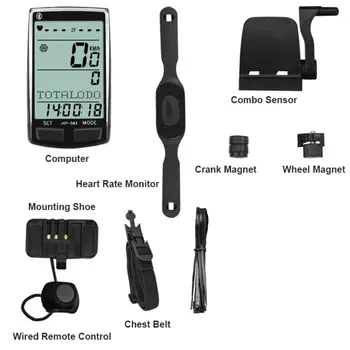 

SUNDING SD-583 Multi-Function Bike Computer Waterproof Wireless Speedometer Bicycle Main Code Monitor Bike Accessories