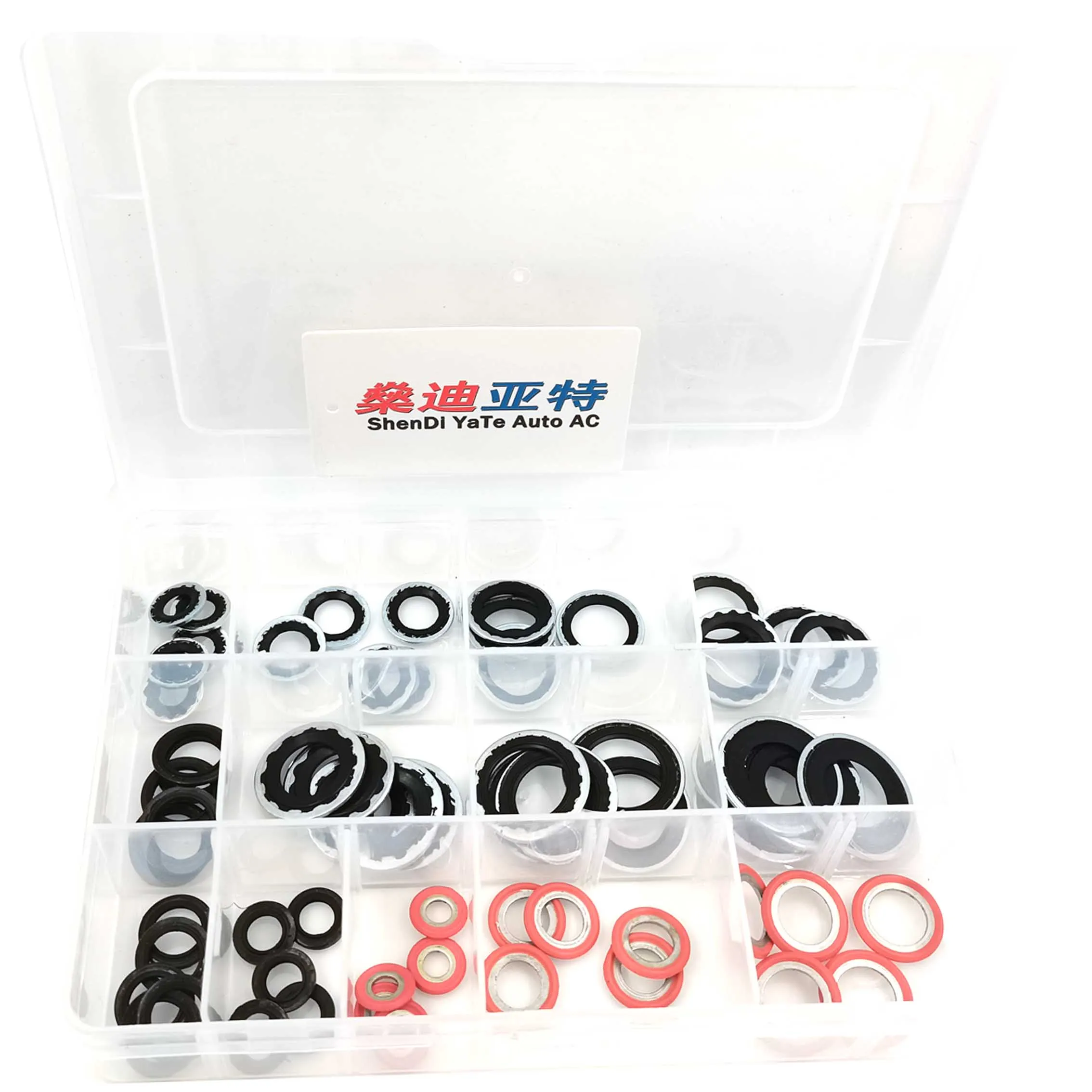 A/C Gasket O-Ring Seals 65pcs/set For Auto Air Conditioning System Compressor Hose Fittings Evaporator Condenser Pipe Joint