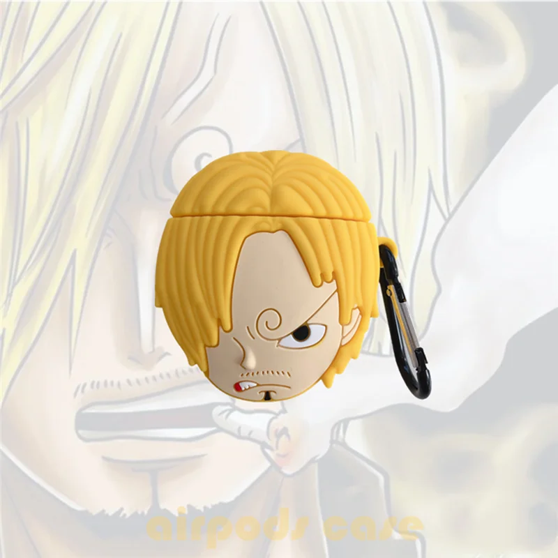 Для Apple AirPods 2 Чехол one piece Luffy аниме Какаши чехол для Apple Air Pods 1 коробка для зарядки Мягкий ТПУ силиконовый чехол