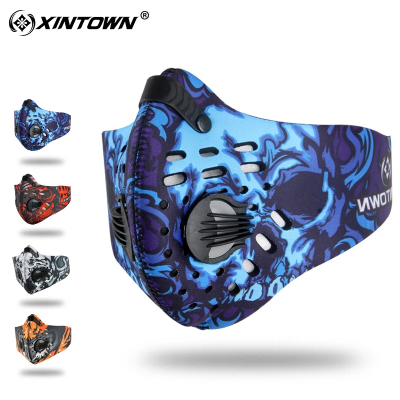 

Sports Mask Half Face Mask Riding Mask Anti-Dust PM2.5 Running High Elasticity Breathable Carbon Protective Filter Air Pollutant
