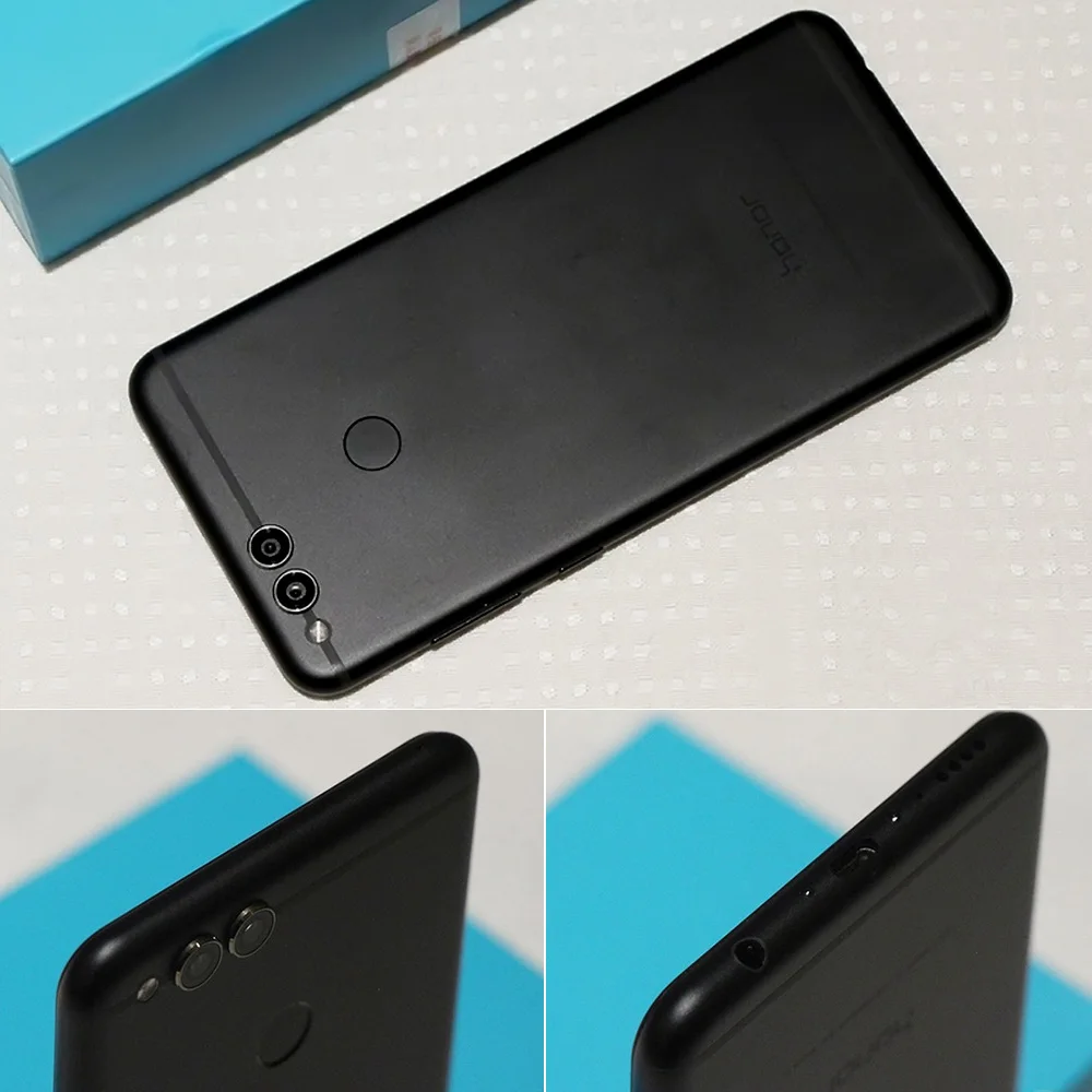 Мобильный телефон Honor 7X Face ID, 5,93 дюймов, 2160*1080 P, 4 гб, 64 гб, четыре ядра, две тыловые камеры, 3340 мач, смартфон с отпечатком пальца
