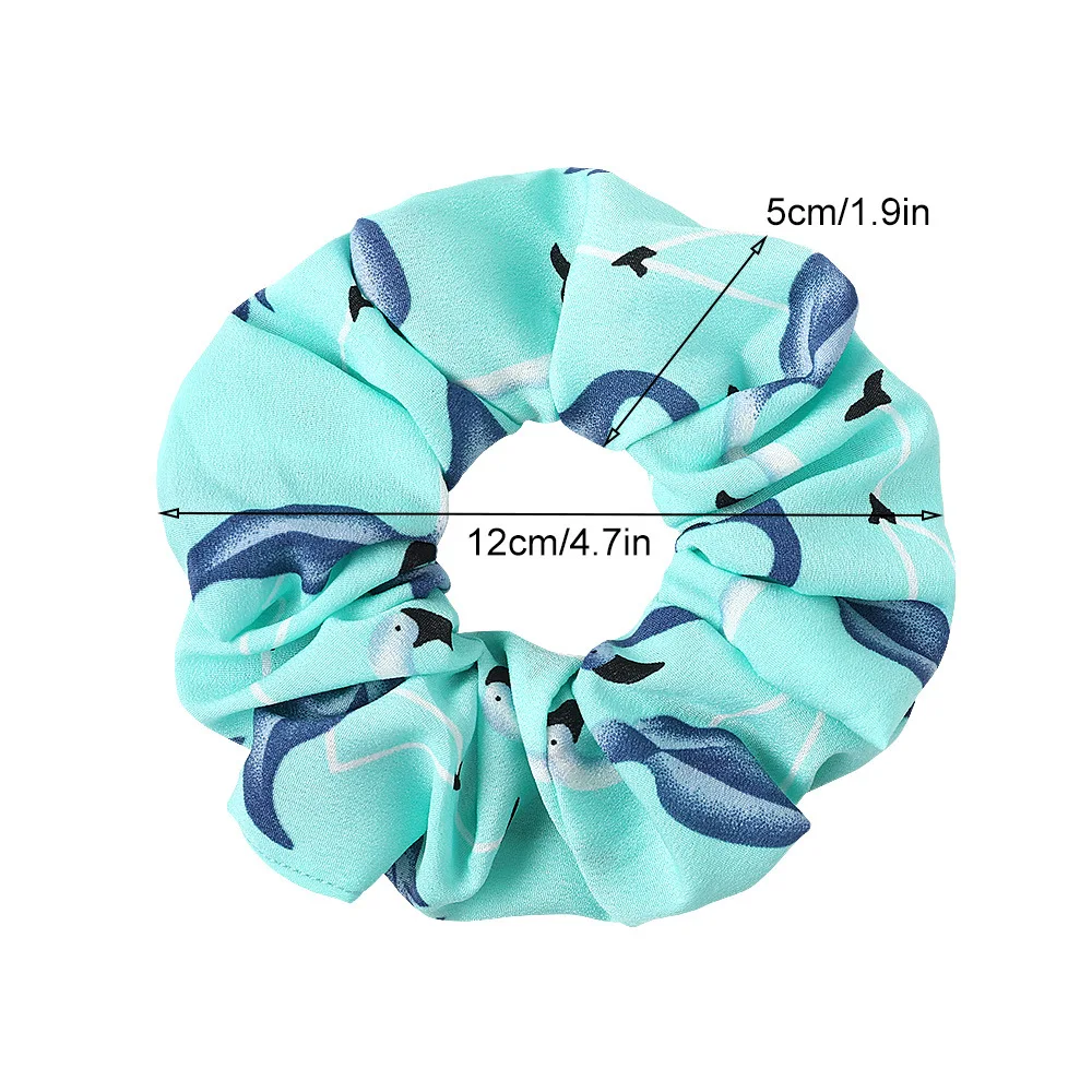 Elegant Chiffon Scrunchies Woman Elastic Hair Bands Scrunchie Fashion Headband Women Girl Ponytail Holder Hair Accessories head scarves