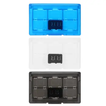 

12+2 Slots Protective Case Game Memory Cards Cartridge Holder Storage Box Organizer Portable for Switch D0UA