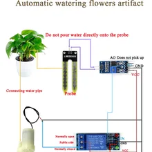 Автоматический оросительный модуль DIY Kit для обнаружения влажности почвы и автоматической откачки воды