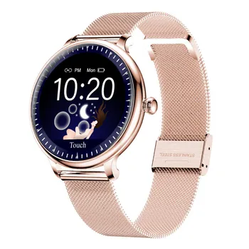 

NY12 Women Smart Watch Round Screen Heart Rate Monitor Compatible For Android IOS Lady Smartwatch Girl
