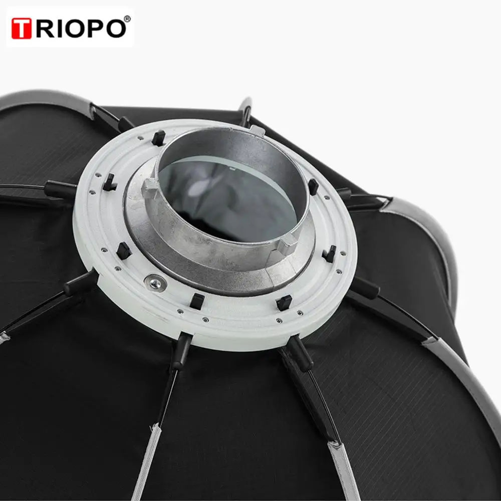 Восьмиугольный зонт для софтбокса TRIOPO 55 см 65 90 с сетчатой ручкой вспышки Godox YONGNUO