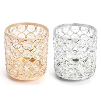 

European Metal Crystal Pencil Pen Holer Glitter Brush Storage Tube Desk Organizer Stationery Container Box Office Accessories