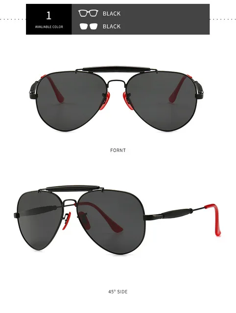 LVVKEE классические модные мужские женские очки для вождения очки пилота oculos синий ретро мужской G15 поляризованные линзы лучи красный синий 3026 - Цвет линз: C1