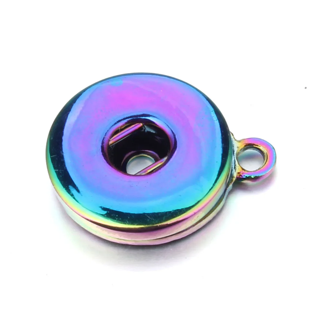 Metal Snap Buttons 10pcs/lot Interchangeable DIY Charm Snap Buttons 18mm/12mm for Make Button Bracelets Necklace