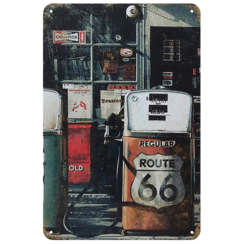 Route 66 табличка металлическая винтажная жестяная вывеска Pin Up потертый шик Декор винтажные металлические знаки украшение бара металлический плакат для паба металлическая пластина - Цвет: 16