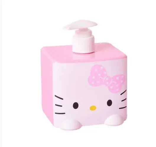 Hello kitty, пластиковые контейнеры, контейнер для хранения, пустая косметическая бутылка для лосьона для ванны, бутылка для дезинфицирующего средства для рук - Цвет: Pink KT