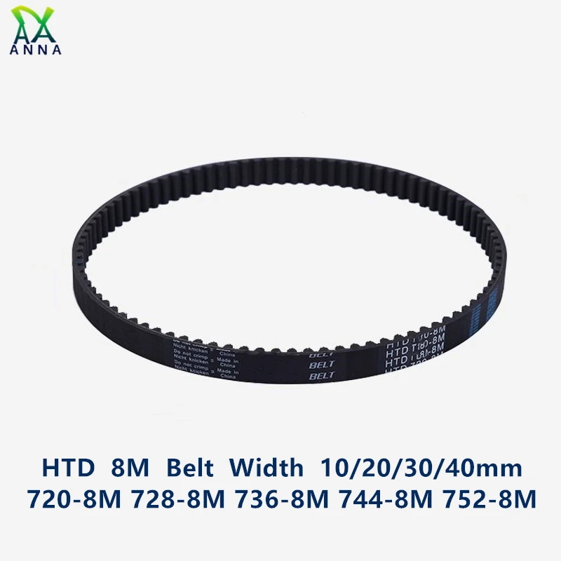Details about   HTD 8M Timing Belt 20mm Width Closed Loop Rubber Drive Belts for Pulley Printer 