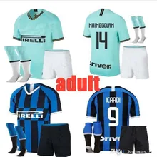 19 20 футбольные футболки «Inter milan» LAUTARO ICARDI NAINGGOLAN PERISIC SKRINIAR POLITANO, комплект для взрослых, футболка «Inter milan»