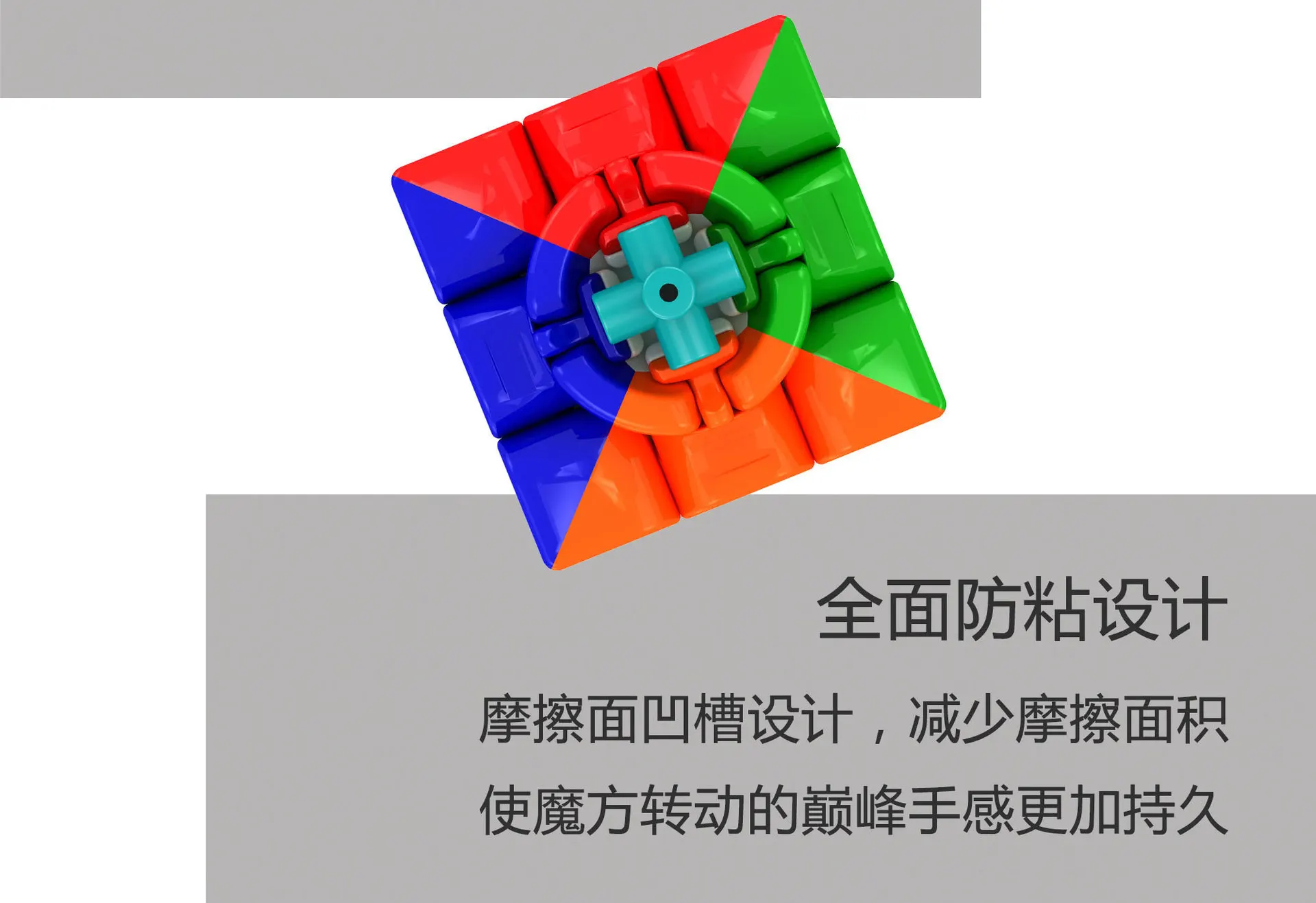 Трехслойный Кубик Рубика Цветной Кубик Рубика 3X3X3 трехслойный игровой Кубик Рубика