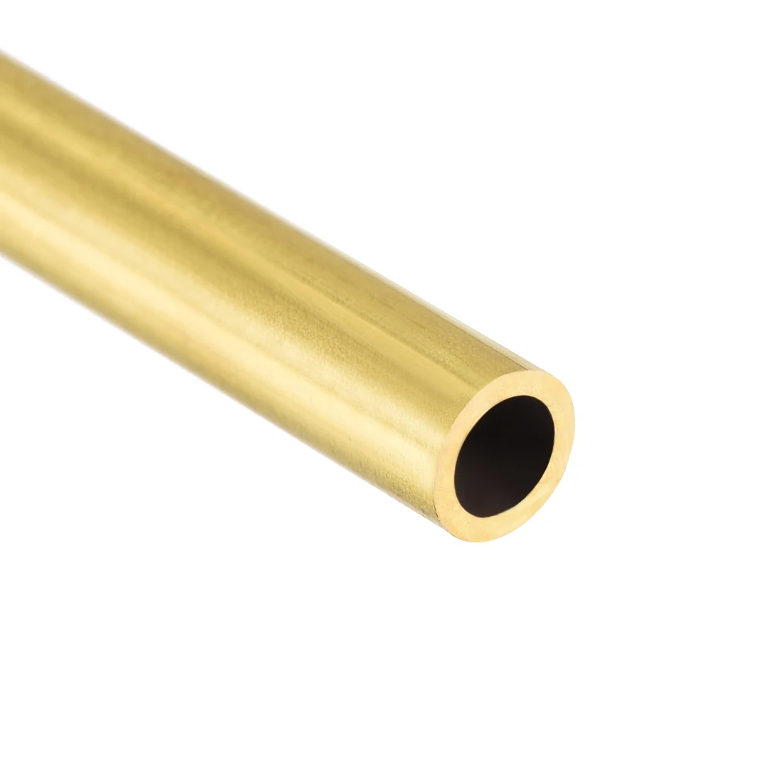 Brass Round Tube 300mm Length 8mm OD 1mm Wall Thickness Seamless Tubing 3 Pcs 